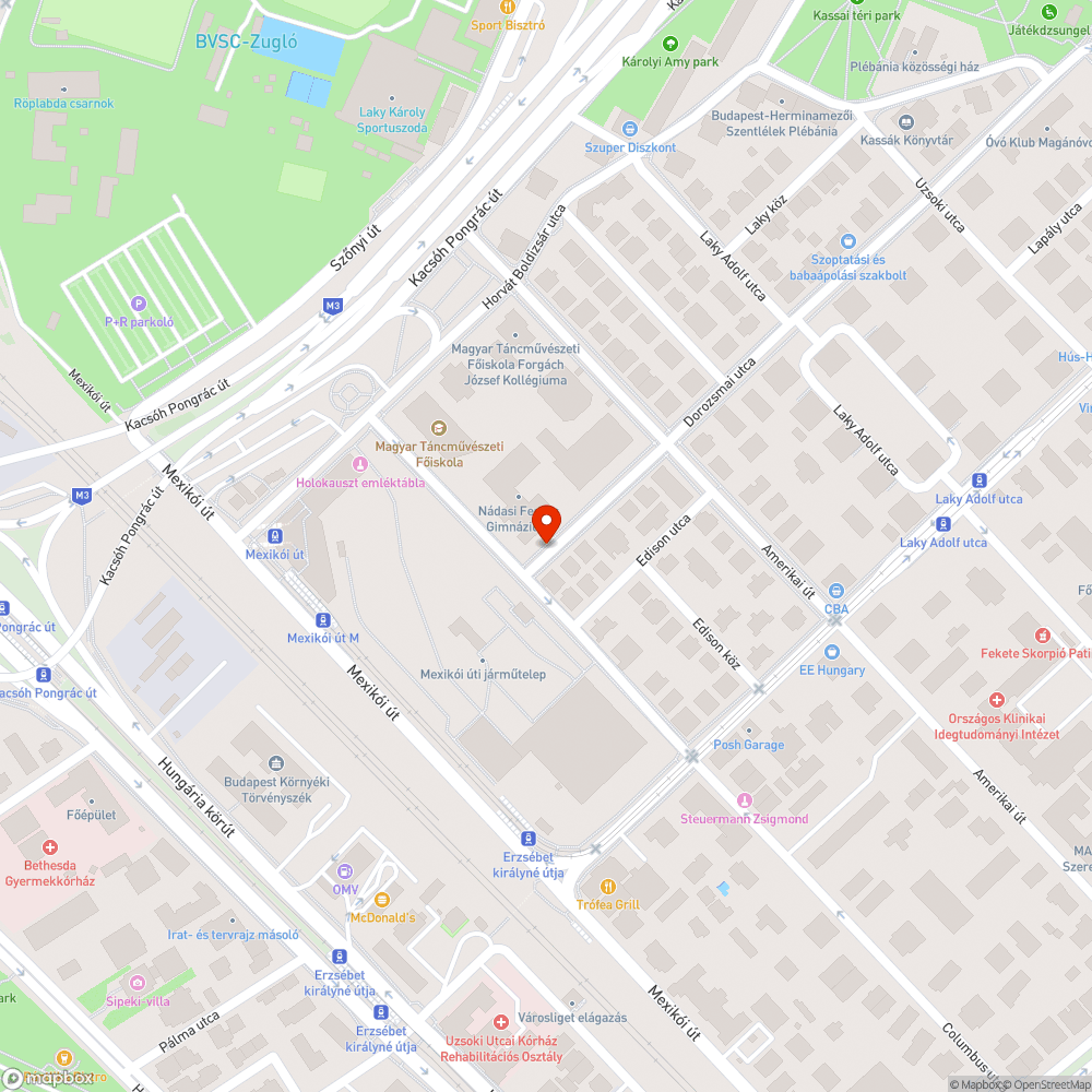 Elhagyott jármű bejelentés helye