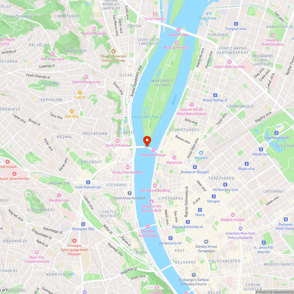 Újabb rongálás a Margit hídon bejelentés helye