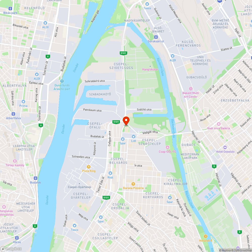 Kerékpárút korom sötétségben bejelentés helye