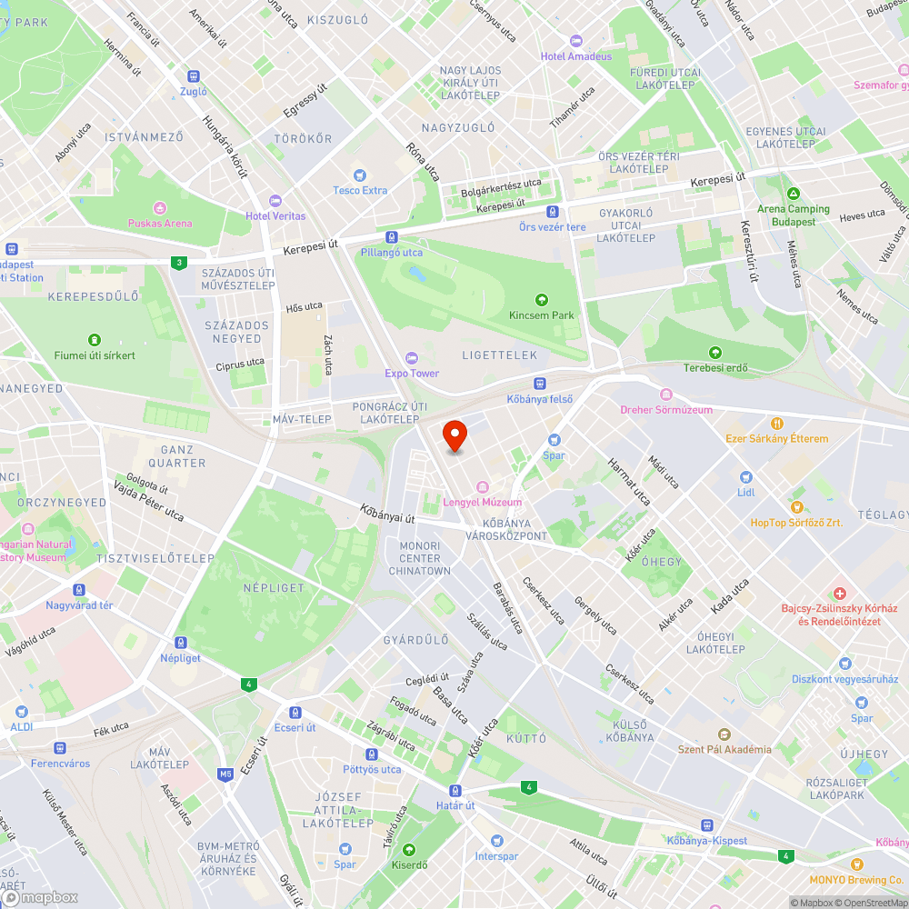 villogó lámpa bejelentés helye