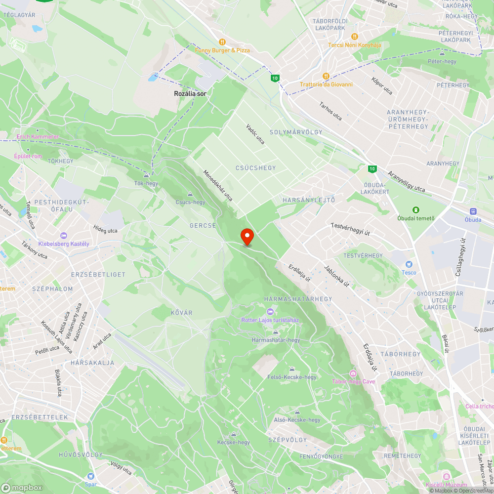 Autóroncs bejelentés helye