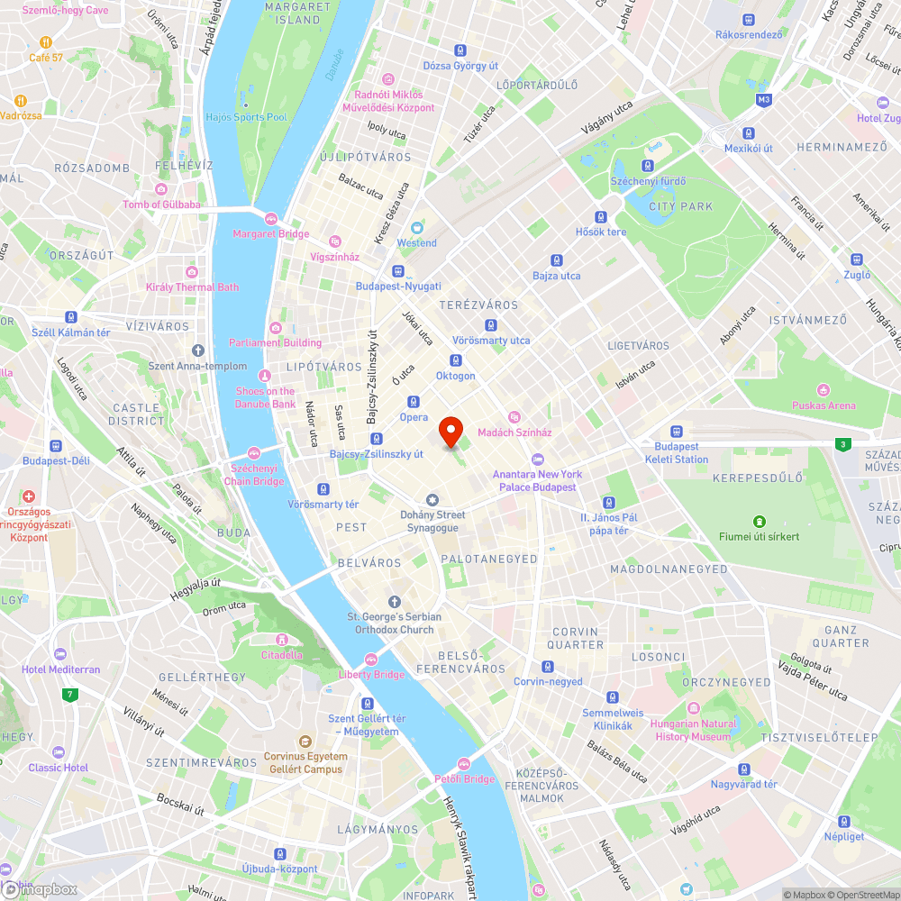 Sötétség a Dob utcában bejelentés helye