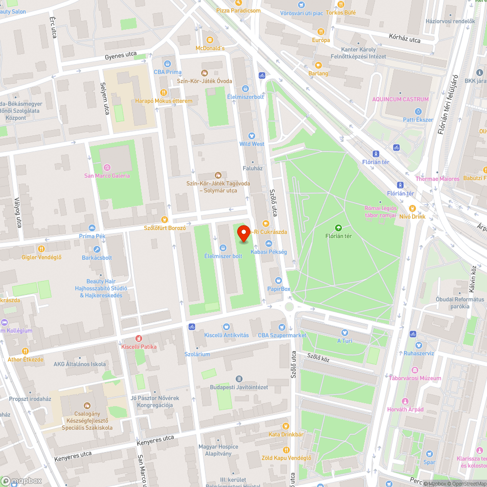 Dróthurok bejelentés helye