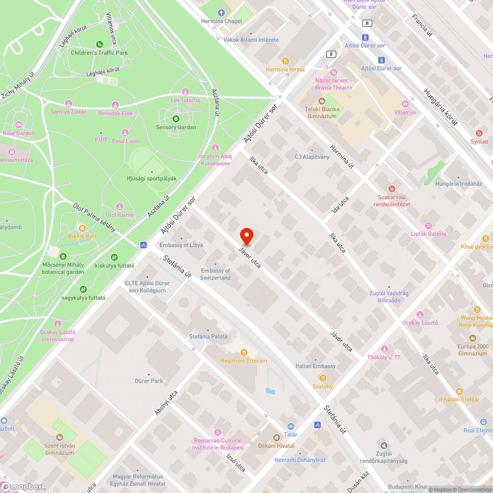 Üres fahely bejelentés helye