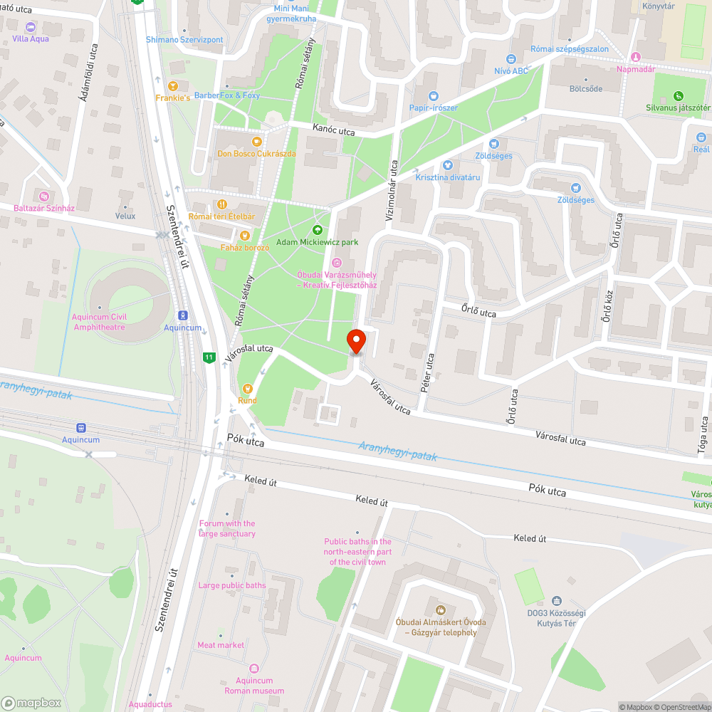 Széthullott úttest bejelentés helye