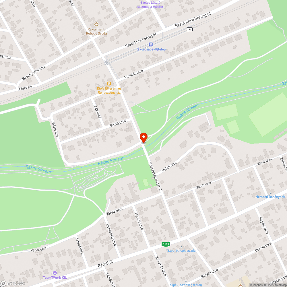 Elfordított tábla bejelentés helye