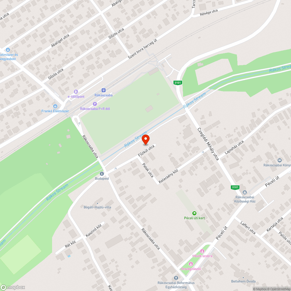 Zsákutca bejelentés helye