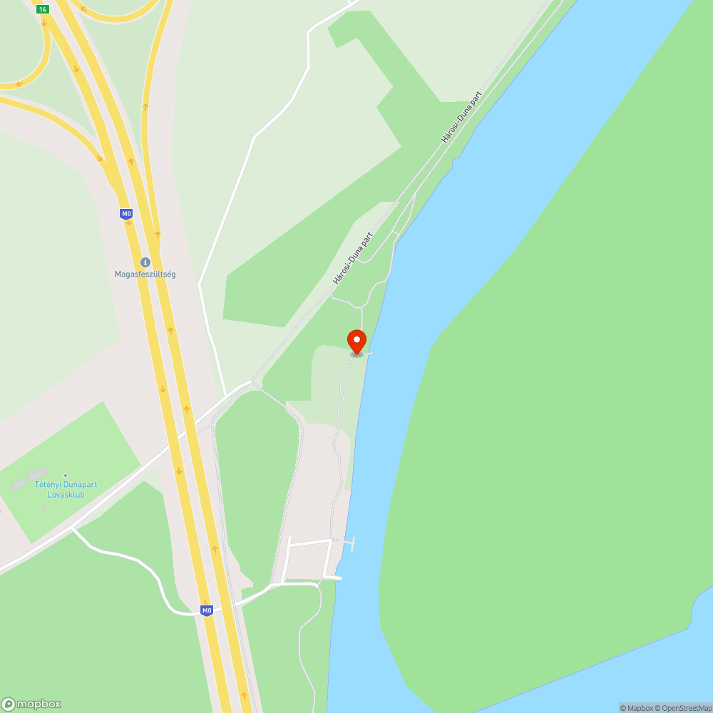 Illegális szemétlerakás a Duna partján bejelentés helye