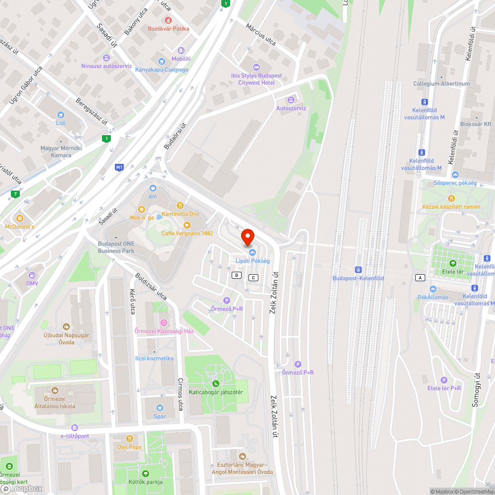 Firka a Kelenföld "D" kijáratnál bejelentés helye