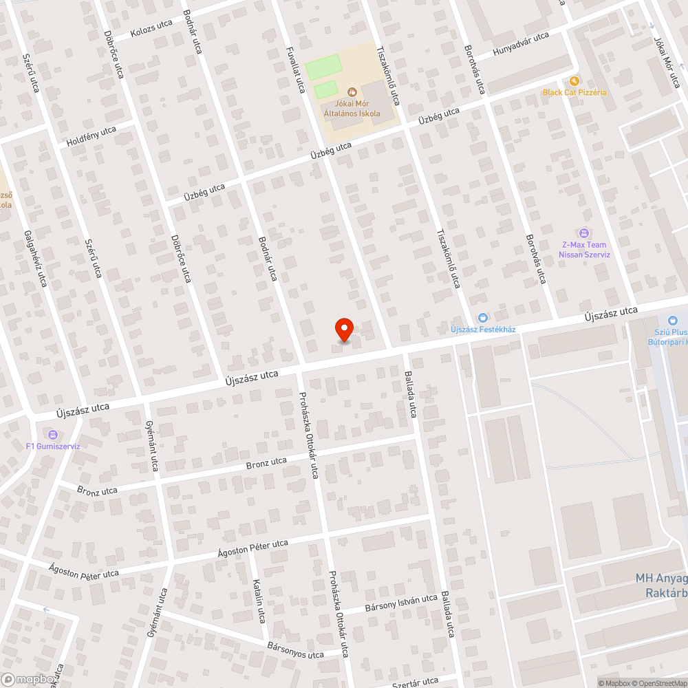 Buszmegálló bejelentés helye