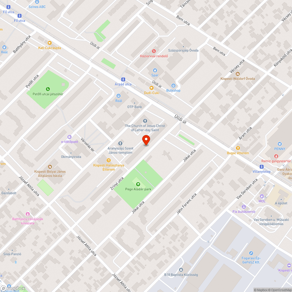 XIX. Kerületi illegális szemétlerakás bejelentés helye