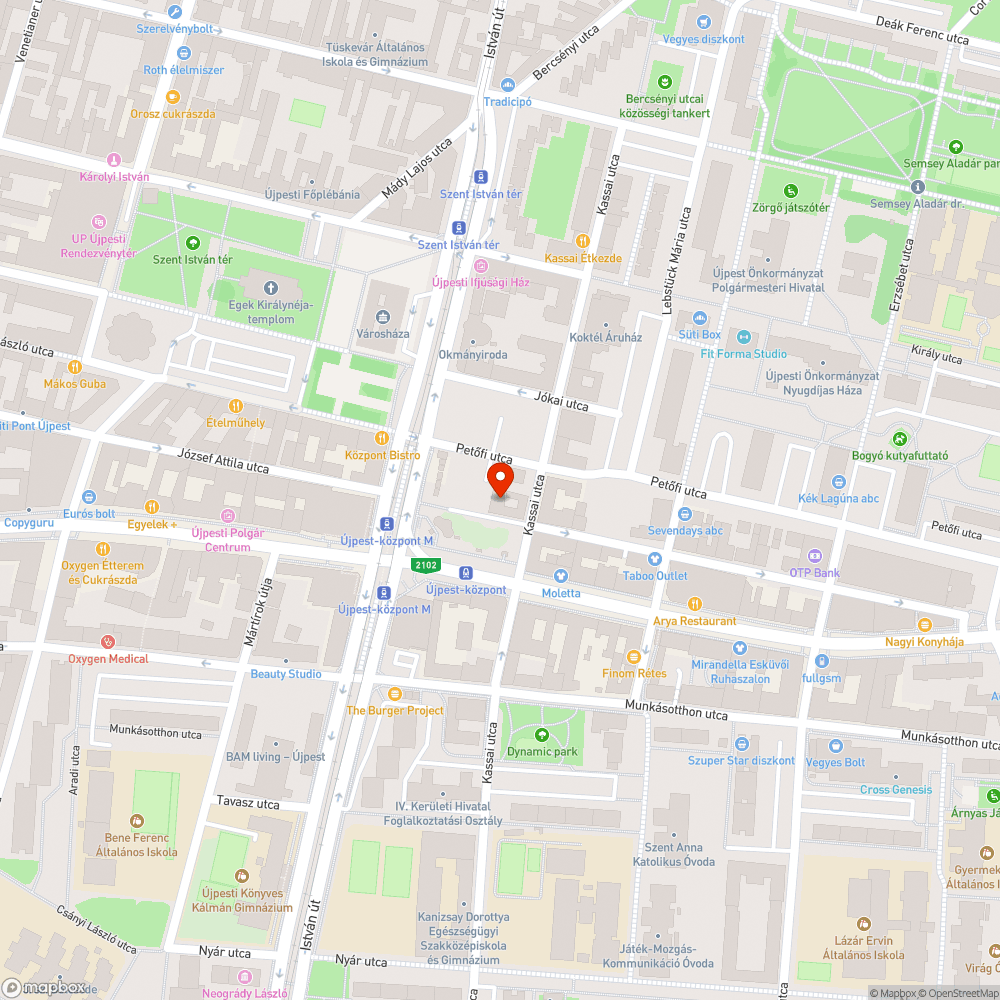 Újpest - magánúttá vált parkoló és járda bejelentés helye