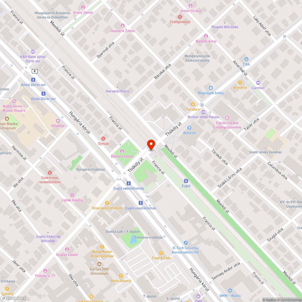 Kátyú a járdán - Zugló vá. bejelentés helye