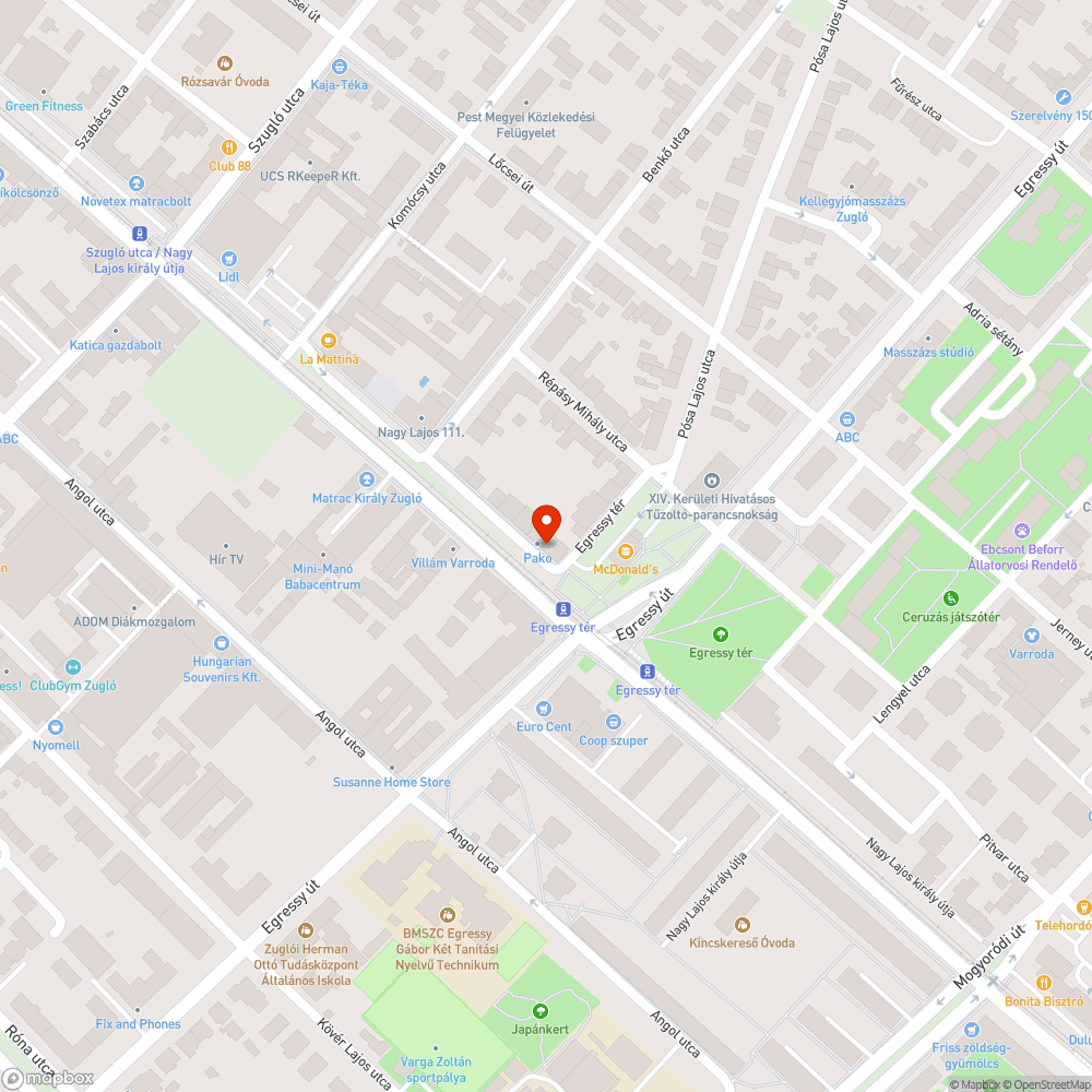 elhagyott autó bejelentés helye