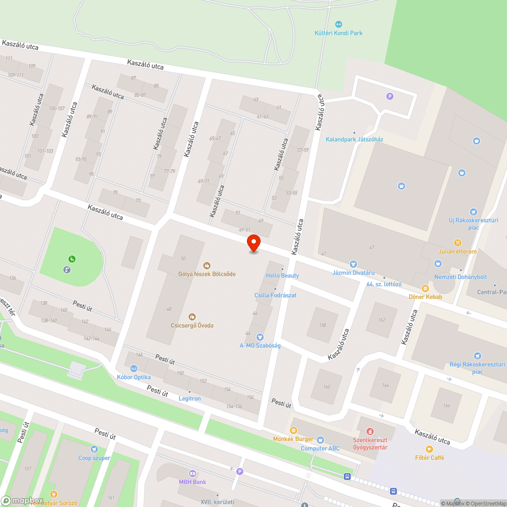 Járda mellett közvetlen beszakadt szerelőakna bejelentés helye