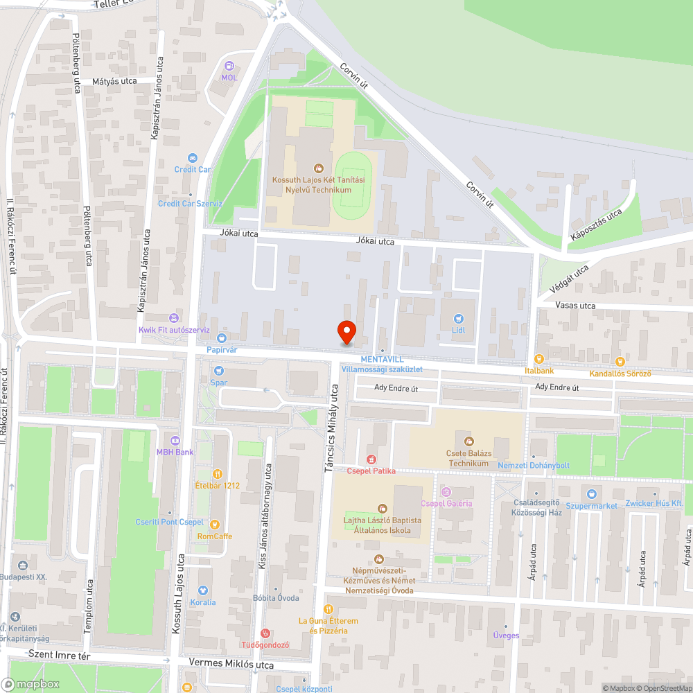 Parlagfüves telek bejelentés helye