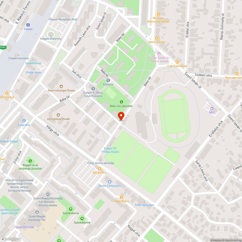 Béke téri stadion gyalogosátkelőhelye nem belátható bejelentés helye