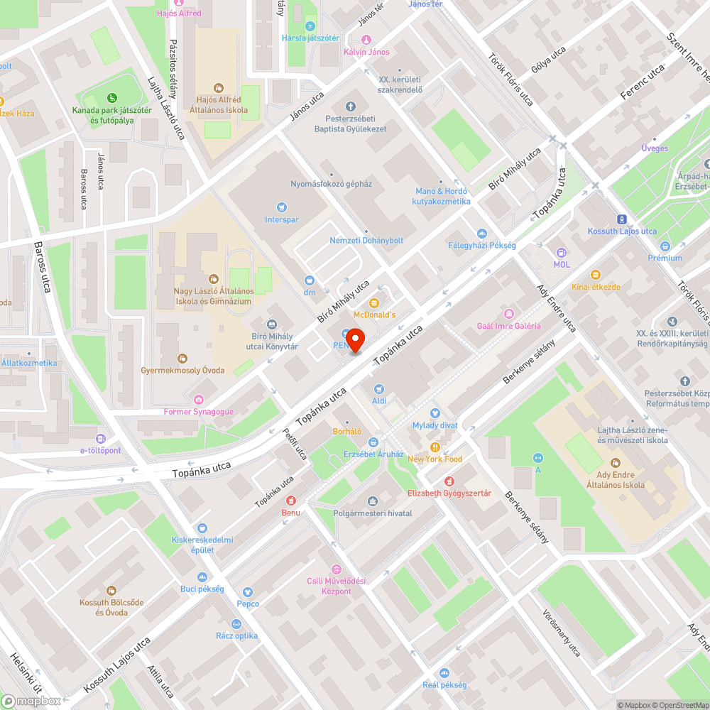 Graffitis váró bejelentés helye