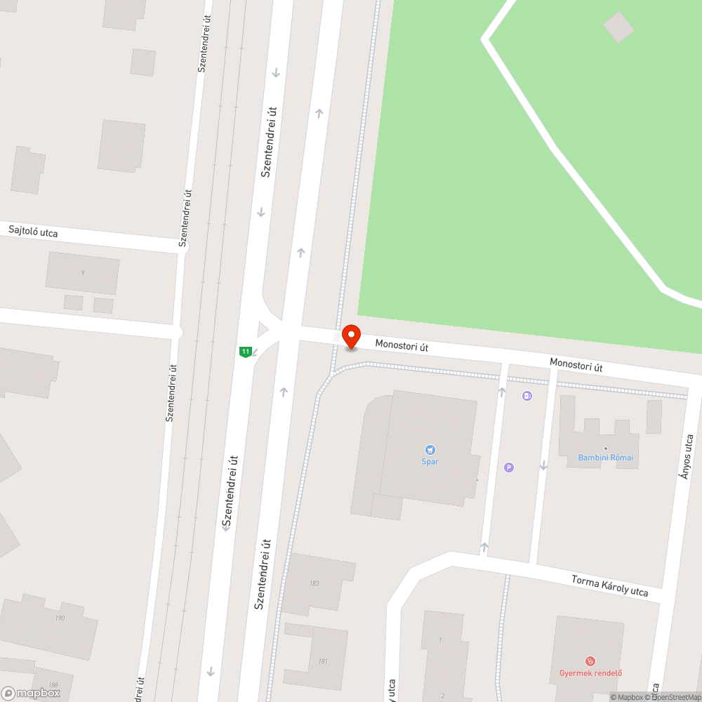 Szétesett közműdoboz bejelentés helye