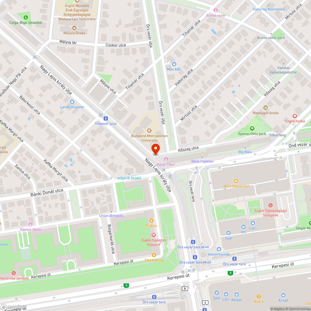 Hatalmas kátyúk bejelentés helye