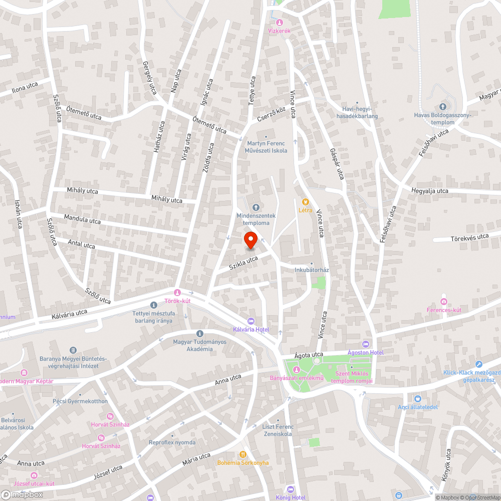 Pécs, Szikla utca ujraaszfaltozása bejelentés helye