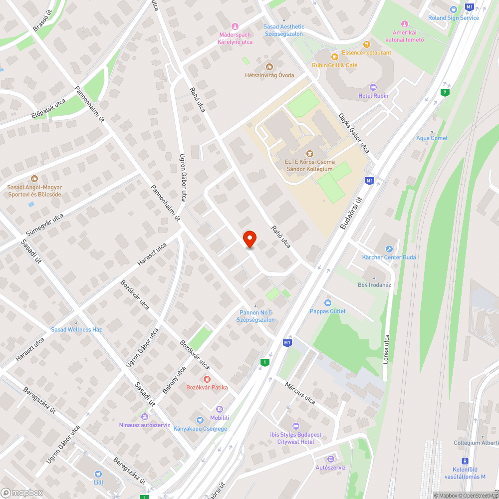 Rahó utcatábla összefirkálva bejelentés helye