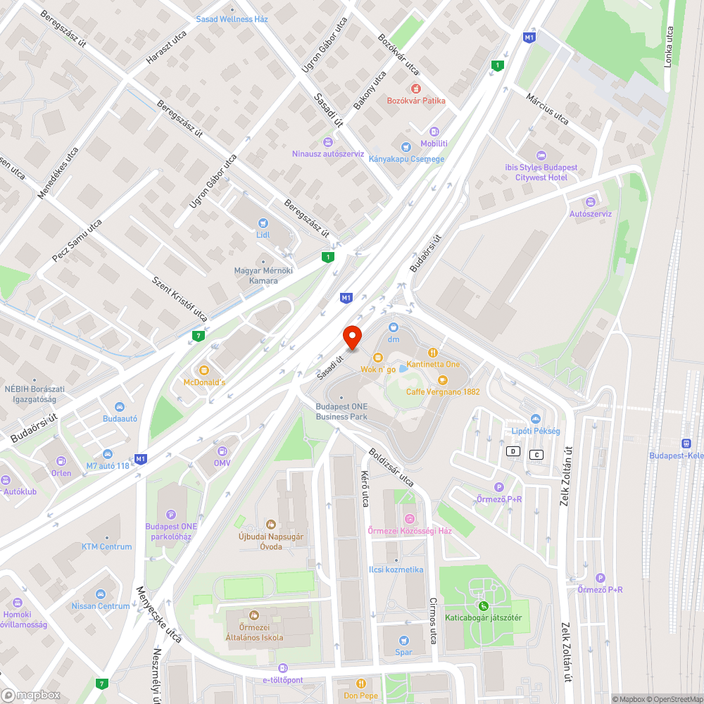 Összefirkált buszmegálló, Sasadi út bejelentés helye