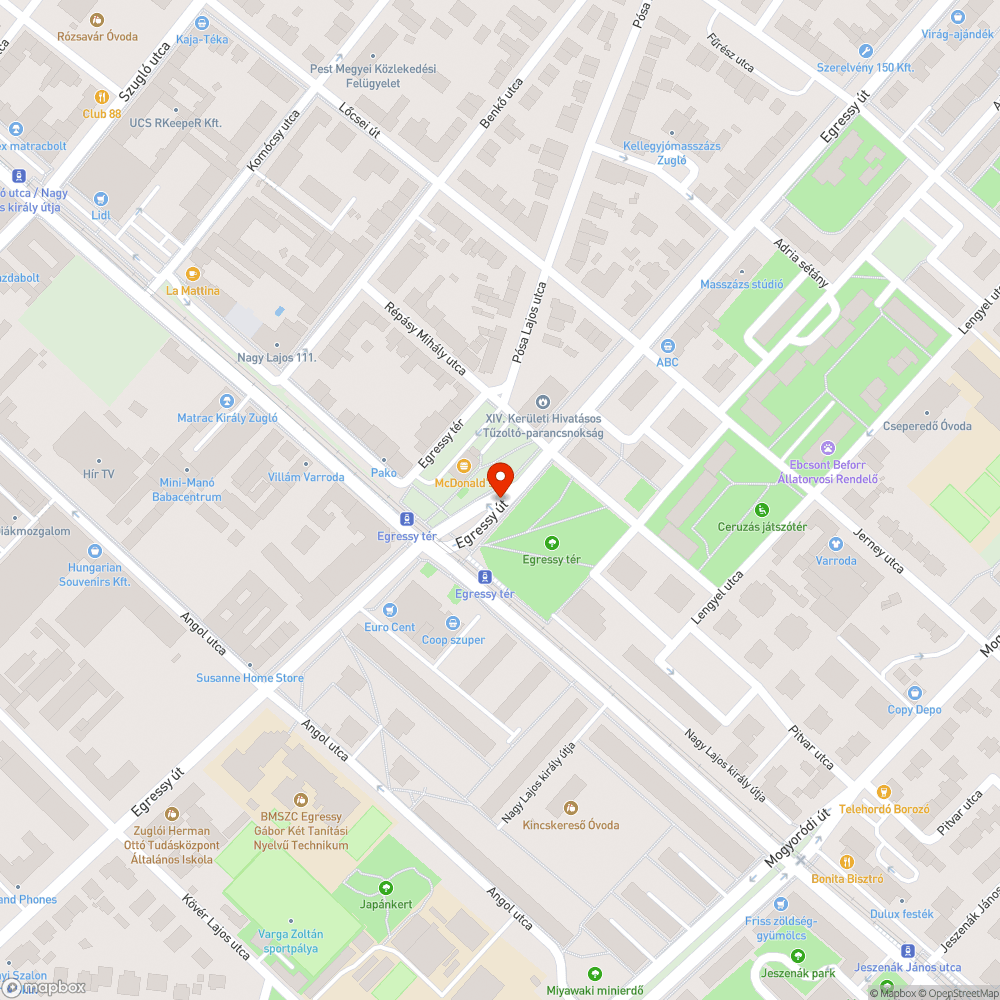 Kiáll bejelentés helye