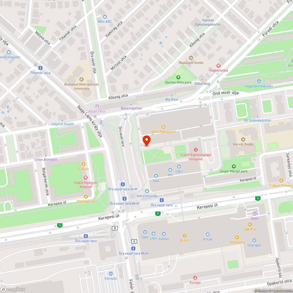 Botlásveszély bejelentés helye