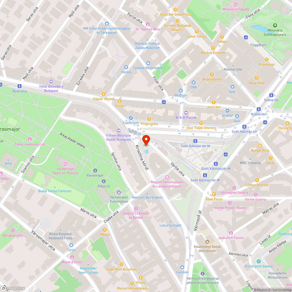 Vízesés Széll Kálmán tér bejelentés helye