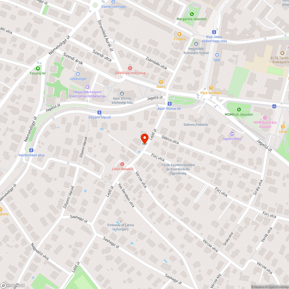 Összegyűlt hordalék az úttesten bejelentés helye