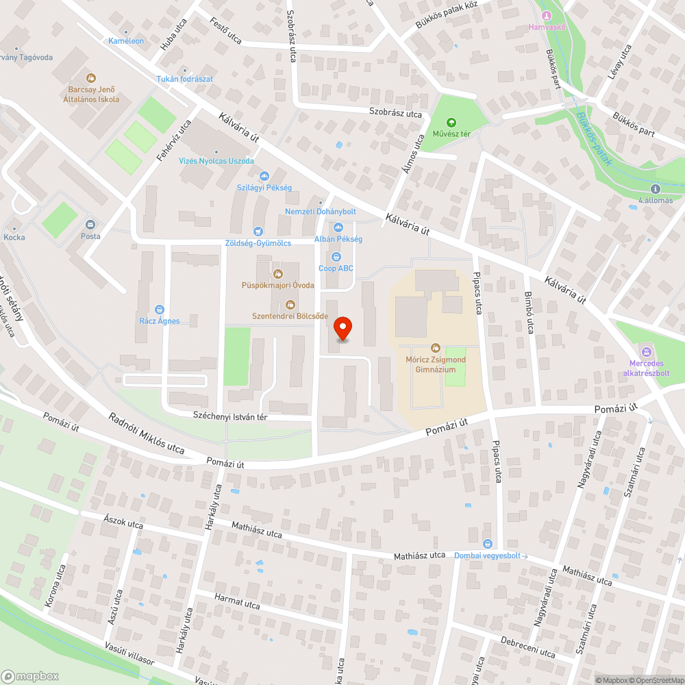 Megrongált aknafedél bejelentés helye