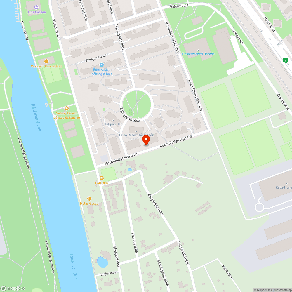 Rossz minőségű földút Pesterzsébeten bejelentés helye