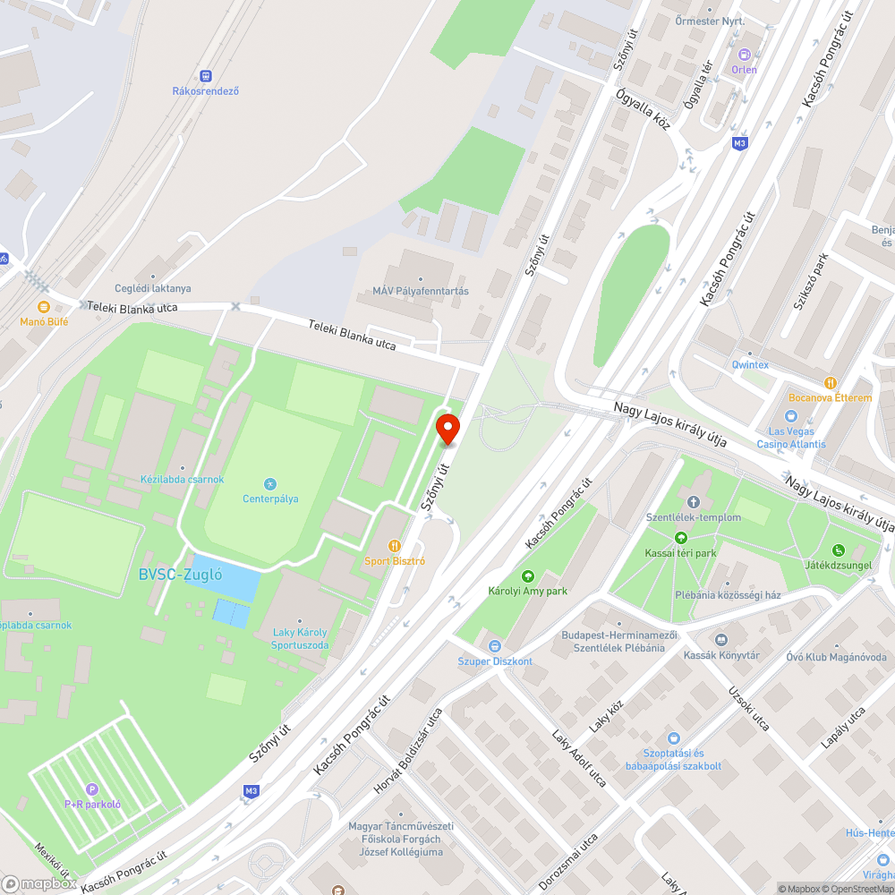 Beszakadt víznyelő bejelentés helye