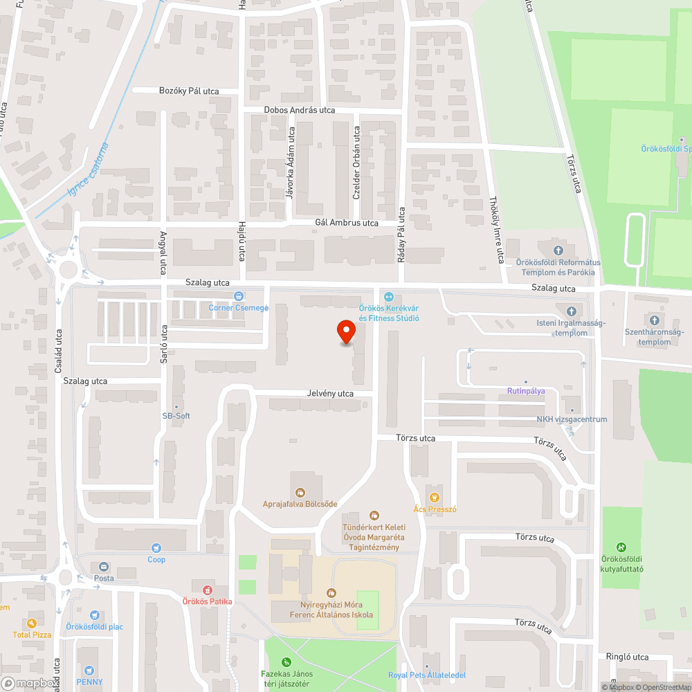 Kiégett izzó a játszótér melletti villanyoszlopban bejelentés helye