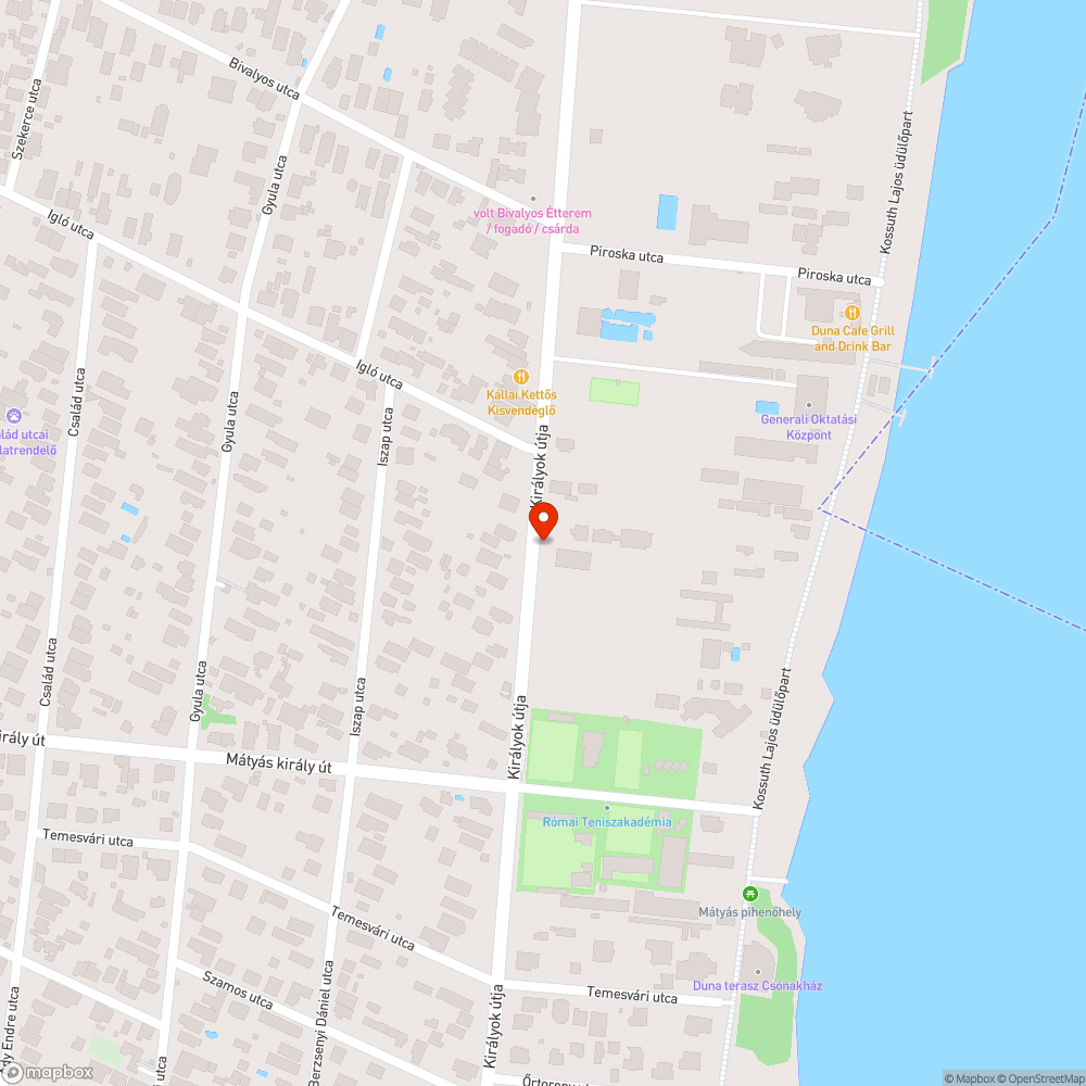 Akadálymentesítés, átkelés bejelentés helye