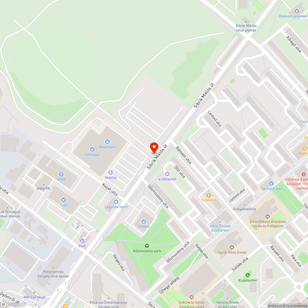 Elgörbített Kikerülési irány tábla bejelentés helye