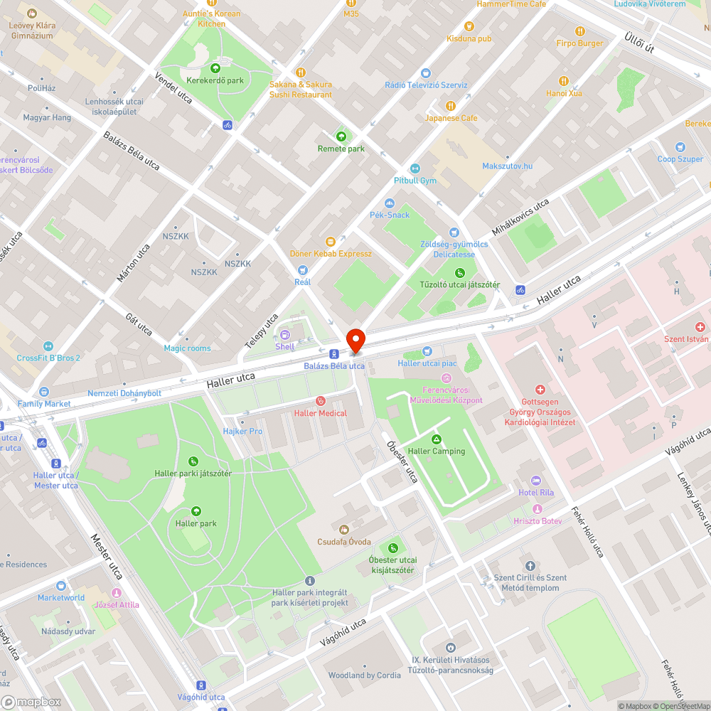 Hiányzó burkolat bejelentés helye