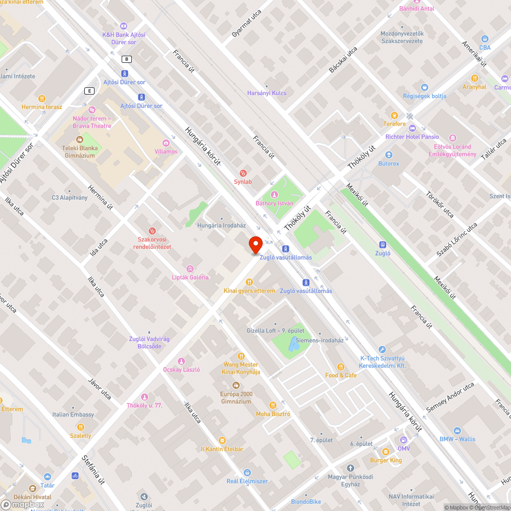 Leszakadt kuka bejelentés helye