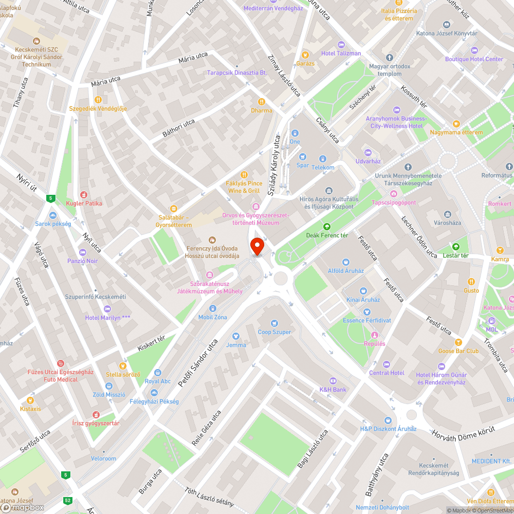 Nem működő közvilágítás a kiskörúton bejelentés helye