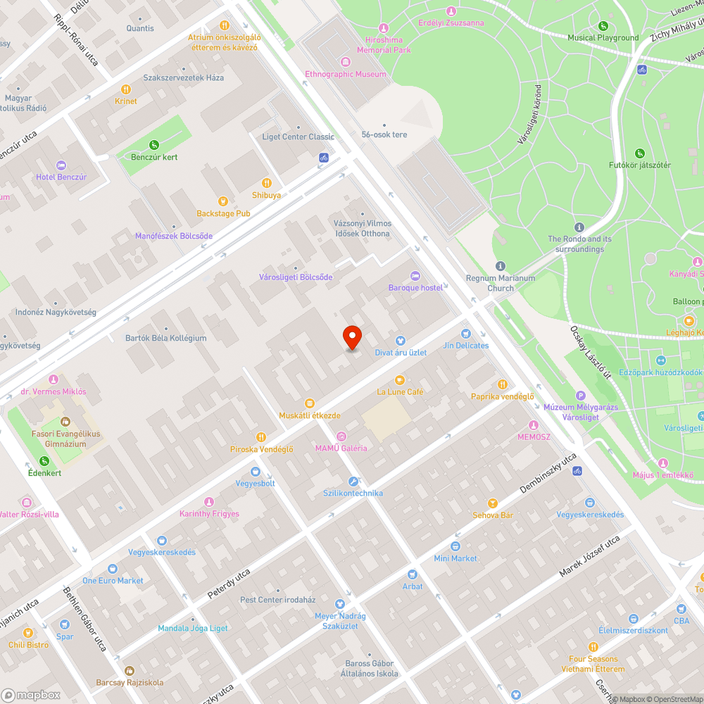 Damjanich utcai parkolás bejelentés helye