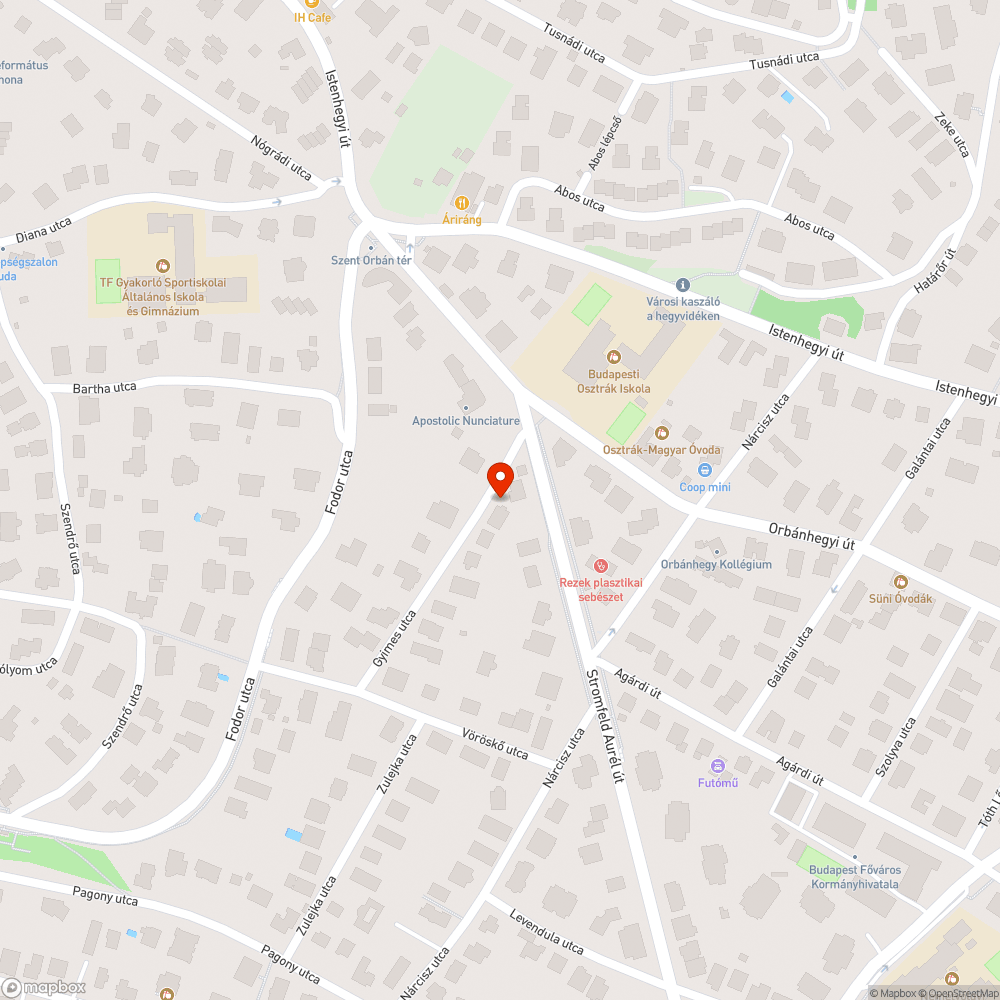 Elhagyott auto bejelentés helye