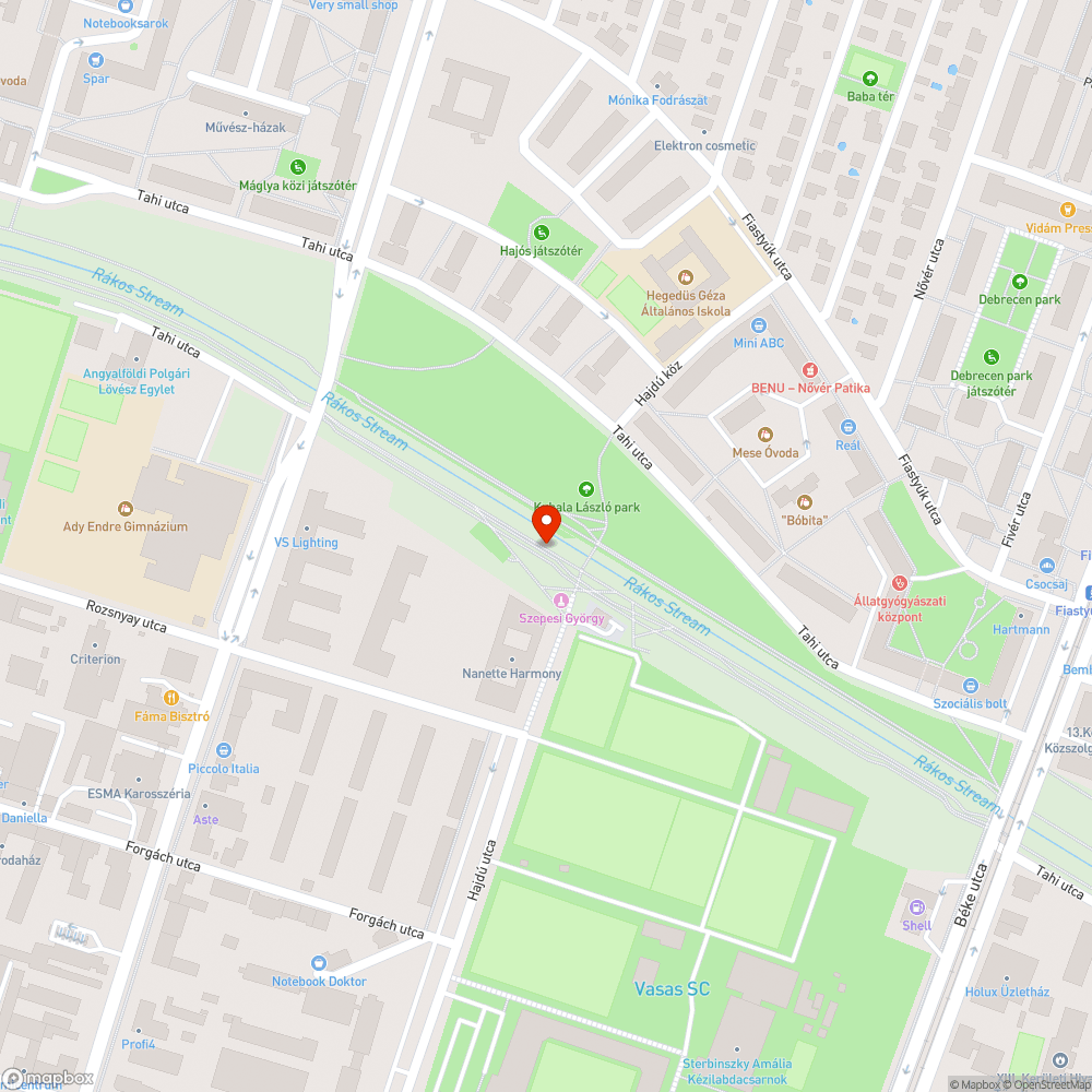 Játszótér kapu és csap hiba bejelentés helye