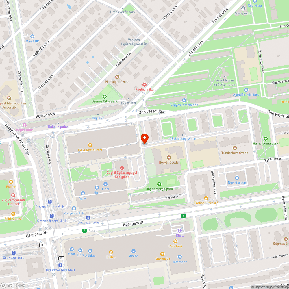 kiszáradt fa bejelentés helye