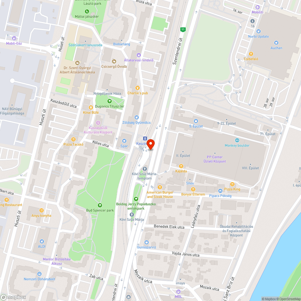 Sötét aluljáró bejelentés helye