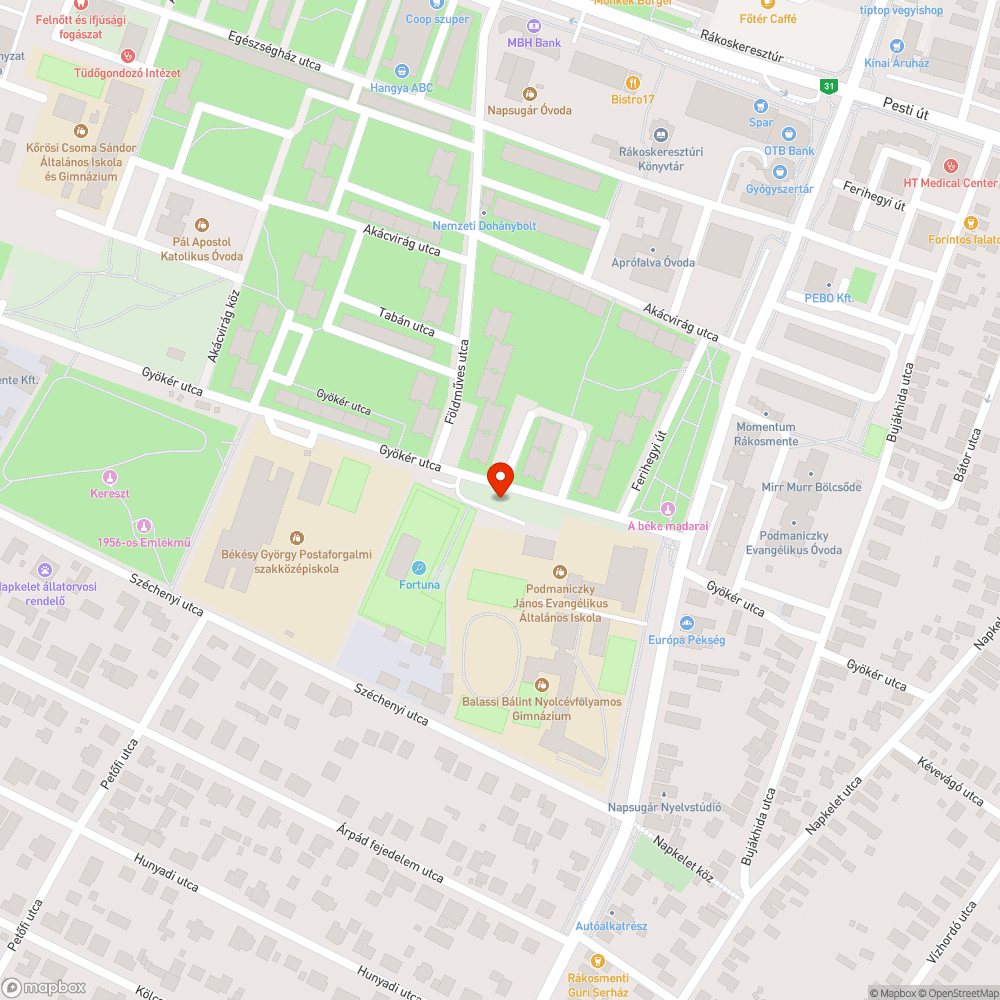 Zöldhulladék kupac bejelentés helye