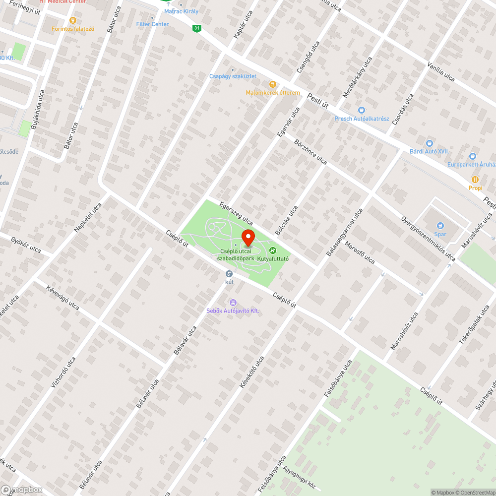 Építési törmelék bejelentés helye