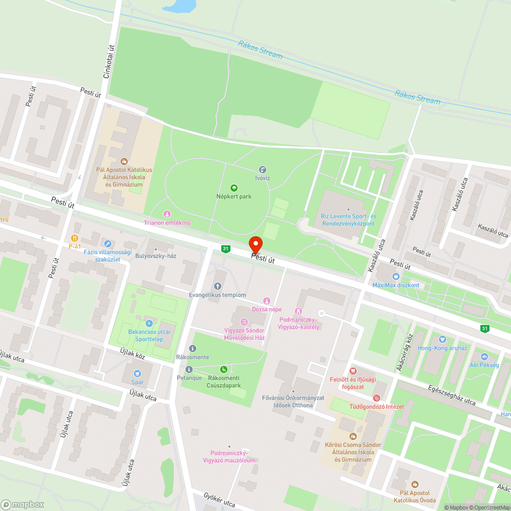 Belógnak az ágak a bringaútra bejelentés helye