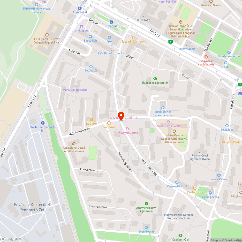 Sérült szemetes bejelentés helye