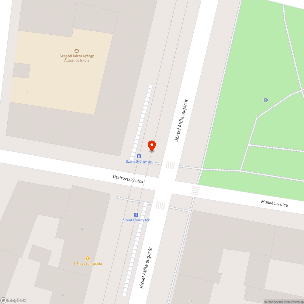 Összefirkált utasváró - Szent György tér bejelentés helye